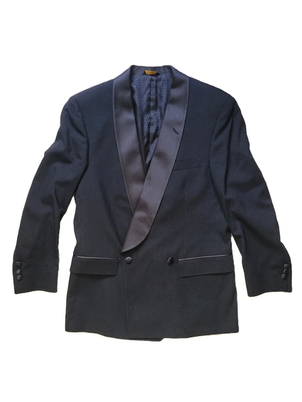 Christian Dior Monsieur Men’s Black Wool Tuxedo Suit 2 Piece Shawl Collar 29x32